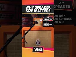 Why Speaker SIZE Matters!