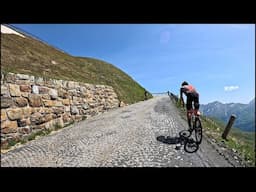 extra long Indoor Cycling Grossglockner Alpine Road Austria to Italy Alps 4K Video