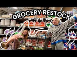 restock our groceries with us!! + how we save money on groceries as a family of four