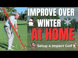 At home golf practice for Winter  -  Setup 4 Impact