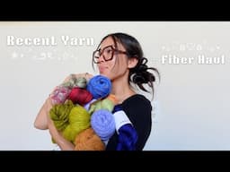 recent yarn & fiber haul ˚ʚ♡ɞ˚‧