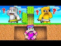 Hice Trampas con BASES SECRETAS en 2 CAZADORES vs CORREDOR 😱🔪 Minecraft