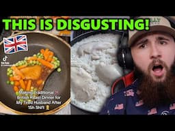 American Reacts to Weird British Food TikTok's! *please use seasoning*