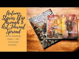 Autumn Stories Flip Through & Art Journal Spread with #maremicollagebooks