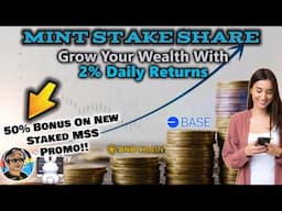 Mint Stake Share 2% Daily | 50% Bonus On Newly Staked MSS - Promo Runs Until End Of November!!