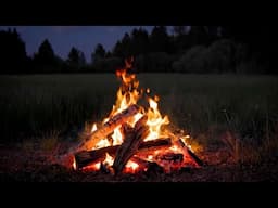 Live: Crackling Campfire & Soothing Crickets in the Forest – Relax & Sleep Sounds