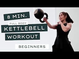 8 Min FULL BODY KETTLEBELL WORKOUT | Beginner Friendly! #kettlebellworkout