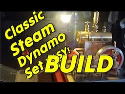 EASY BUILD Horizontal Steam Power Plant Mill Engine Classic Dynamo and Lamp #stirlingkit