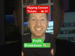 Profits from Flipping Concert Tickets