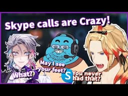 Axel got asked some CRAZY THINGS on Skype Calls!【Holostars EN | Axel Syrios】