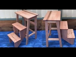 Folding Step Stool , DIY WoodWorking .