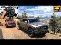 Ram 2500 Power Wagon & Chevrolet Silverado | OFFROAD CONVOY | Forza Horizon 5 | Thrustmaster T300RS