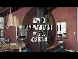 How to Lime Wash paint walls for more texture