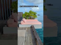 Experience a villa in paradise with me  #shorts #maldives