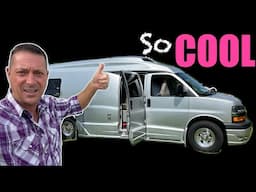 Epic Chevy Chassis Camper Van Tour with a King Bed, Roadtrek Popular 210