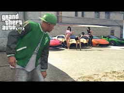 FRANKLIN & FAMILIES STEALING SUPERCARS FROM GANGS IN GTA 5!!! (GTA 5 Mods)