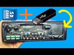 How To Add USB Memory and SD Card TO Any Old CAR  Stereo ?