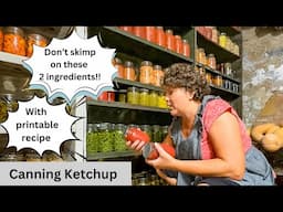 Canning Ketchup, Mennonite Recipe, Use Frozen or Fresh Tomatoes