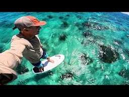 Foiling Swimming Pools in Fiji with Armstrong's new Surf Foilboard