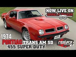 LIVE NOW ON BAT: (ENDING SOON)1974 Trans Am 455ci Super Duty Auto, Buccaneer Red, PHS, 98k Miles