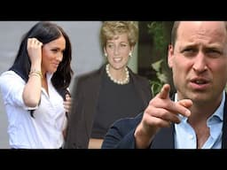 William gets angry because Meghan wears Princess Diana jewelry! King Charles trembled