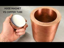 Defying Gravity - HUGE Neodymium Magnet vs Copper Tube Experiment - The Power of Lenz's Law!