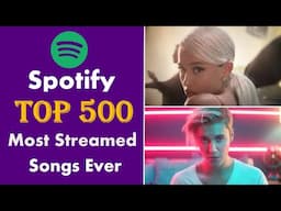 Spotify Top 500 Most Streamed Songs of All Time [April 2022]