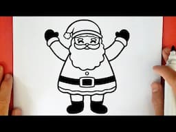 HOW TO DRAW SANTA CLAUS