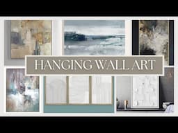 The EASIEST WAY To Hang Wall Art