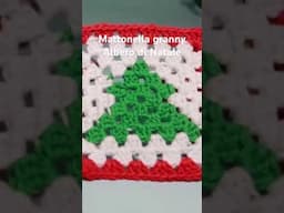 TUTORIAL ALBERO NATALE GRANNY SQUARE 2022 🎄 || Come fare una mattonella granny all'uncinetto