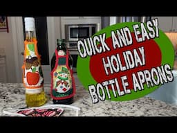 Quick and Easy Holiday Bottle Aprons | The Sewing Room Channel