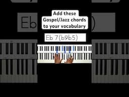 Add these Gospel/Jazz chords to your vocabulary #piano #jazzprogressions #jazzpianist #music #jazz