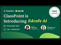 ClassPoint is Introducing Edcafe AI