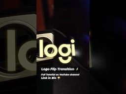 Logo Flip Transition Tutorial #aftereffecttamil #videoediting #reelediting