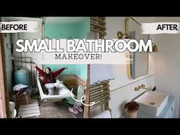 Small Bathroom Makeover From Start To Finish!