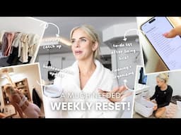 WEEKLY RESET - recovering from being sick, bathroom update, cleaning/organizing & yummy dinner!