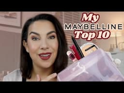 TOP 10 Maybelline Products (applying them all!)