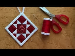 Starlight Quilted Ornament