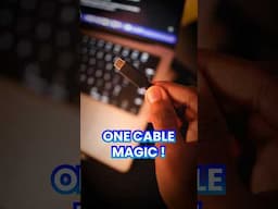 One Cable Magic for Laptop Users! #shorts #setup