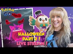 POKÉMON GO HALLOWEEN PART 2! *NEW*  SHINY POKÉMON! Pokémon GO LIVE!