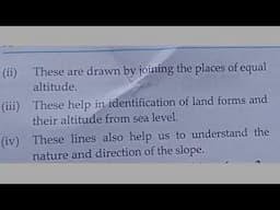 std7 || geography|| 11. Contour Maps and Landforms question and answers