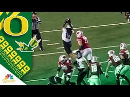 Matayo Uiagalelei picks off Braedyn Locke to seal Oregon win over Wisconsin | Big Ten on NBC Sports