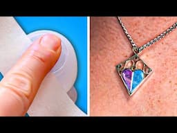 DIY Cool Pendant With Fingerprints 😍 Amazing Jewelry-Making Process