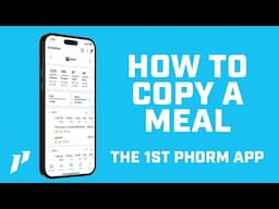 How To Copy A Meal In The 1st Phorm App