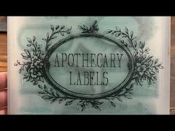 Apothecary Labels IOD Mini Stamp