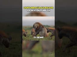 Lion's Miraculous Escape From Hyena Ambush