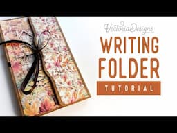 Writing Folder Tutorial | Autumn Forest Residents Crafting Printables Kit | Free Measurements