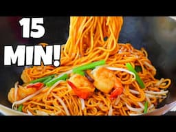 I Made Shrimp Lo Mein in 15 Minutes and You Won't Believe the Result!