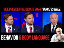 JD Vance & Tim Walz Vice Presidential Debate: Behavior and Body Language