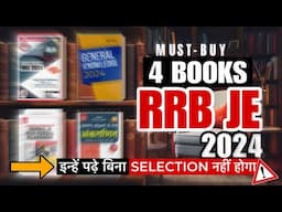 RRB JE 2024 - MUST buy BOOKS | Recommended by Toppers for Selection | Rrb CBT 1 & CBT 2 Exams